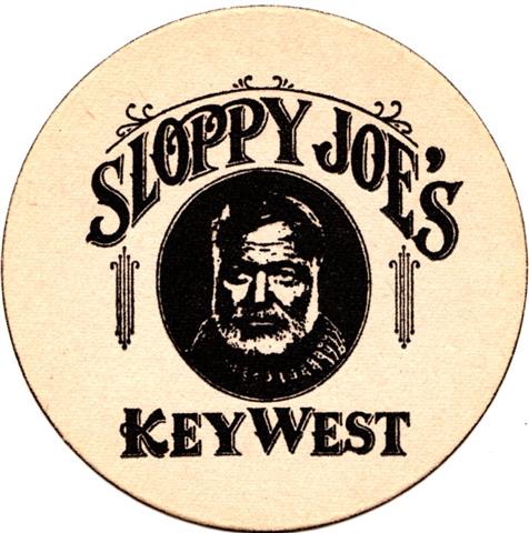 key west fl-usa sloppy joes 1a (rund180-mit rand-schwarz) 